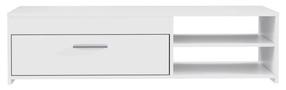 TV staliukas Forte, balta sp., 42.1 cm x 120 cm x 31.8 cm