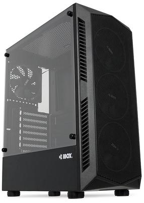 Arvuti korpus iBOX LUPUS 27, läbipaistev v./must v.