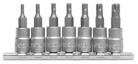 Kruvikeeraja otsikute komplekt Yato YT-0461, Torx, 35 mm, 1/4", 3/8"