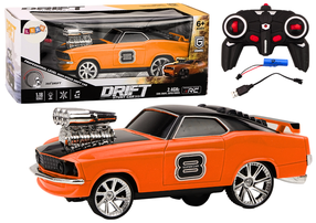 Rc automašīna Lean Toys Drift Stunt Car, 1:18, oranža krās.