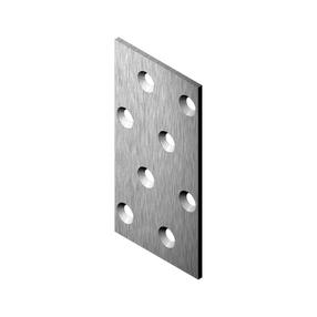 Piestiprināšanas plāksne Haushalt, 80 mm x 40 mm x 2 mm