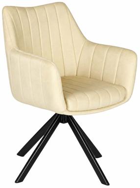 Стул для столовой ModernHome, матовый, кремовый цв., 57 см x 59 см x 82.5 см