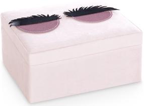 Papuošalų dėžutė AmeliaHome Lashes, 14 cm, šviesiai rožinė sp.