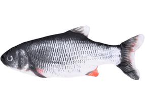 Mīksta rotaļlieta kaķiem Fish, daudzkrāsaina, 25 cm