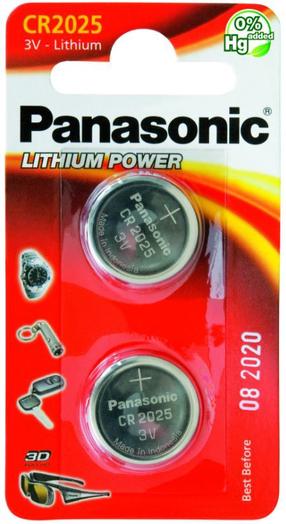 Батарейка Panasonic Lithium Battery CR2025 x 2
