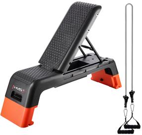 Treniņu piederumi, aerobikas steperis HMS AS009 Pro, 110 cm, 12.5 kg, melna krās.