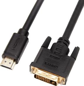 Adapteris Unitek C1271BK-2M HDMI, DVI, 2 m, melna krās.