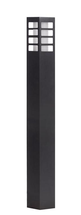 Pastatomas lauko šviestuvas Su-Ma Rado III 1, 18W, E27, IP54, juoda sp., 8 cm x 75 cm