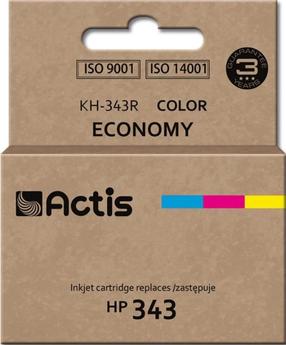Картридж для струйного принтера Actis Standard KH-343R, синий цв./красный цв./желтый цв., 21 мл