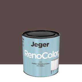 Krāsa, mēbeles Jeger RenoColor Brown, pus-spīdīgs, 0.45 l, brūna krās.