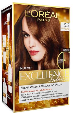 Matu krāsa L’Oréal Paris Excellence Intense, castaño claro dorado krās., Castaño claro dorado 5.3L