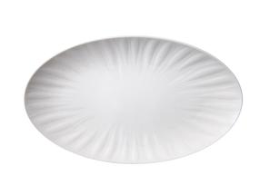 Servēšanas šķīvis Domoletti JX265-A003-01, 25 cm x 25 cm x 2.5 cm, Ø 25 cm, balta krās., porcelāna
