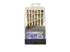 Metalo grąžtų rinkinys Geko G38244, metalas, hss, cilindrinis, 1-10 mm x 12 cm