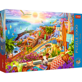 Dėlionė Trefl Greece Santorini, 48 cm x 68.3 cm, 1000 vnt., įvairių spalvų