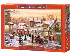 Puzle Castorland Vintage Winterland 1000 el. C-104802, 47 cm x 68 cm, 1000 gab., daudzkrāsaina
