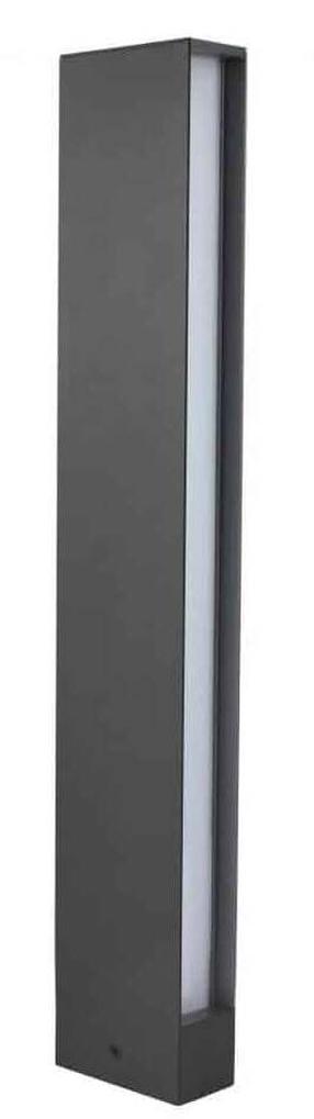 Pastatomas lauko šviestuvas Su-Ma Linea, 17W, LED, IP54, pilka sp., 5 cm x 60 cm