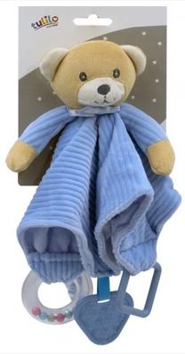 Migdukas, meškiukas Tulilo Teddy Bear 5123A, smėlio sp./šviesiai mėlyna sp.