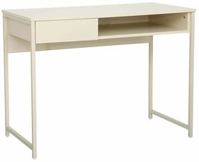 Rašomasis stalas su stalčiais Home4you Dimitra 40753, 100 cm x 50 cm, 76 cm, smėlio sp.
