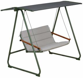 Lauko sūpynės Home4you Massiom, žalia sp., 186 cm x 122 cm x 162 cm