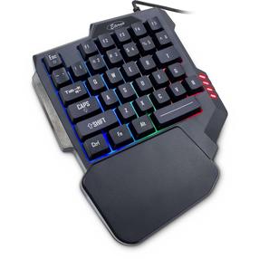 Vadu spēļu tastatūra Inter-Tech RGB Gaming Keypad KB-3035, Angļu (US), melna krās.