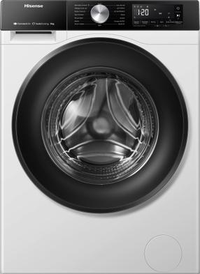 Стиральная машина Hisense WF3S8045BW3, 8 кг, белый цв./черный цв.