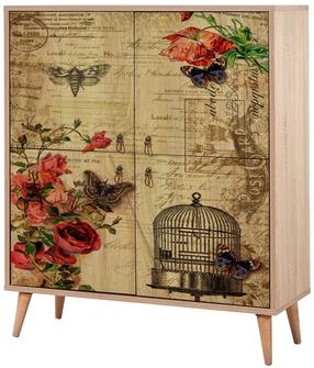 Komoda Kalune Design Multilux 734, ąžuolo sp., 111 cm x 95 cm x 36 cm
