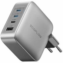 Telefono įkroviklis EcoFlow Rapis Pro GaN, USB Type A/3 x USB Type-C, 6.7 cm, sidabro sp., 140 W