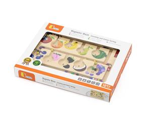 Magnētiskā spēle, labirints VIGA Counting And Color Sorting, daudzkrāsaina
