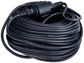 Buitinis ilgintuvas Keltin K00222, 3 x 2,5 mm², 30 m, IP44, 1 lizdo, juoda sp.