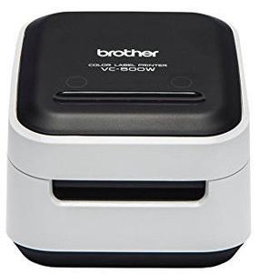 Etiketiprinter Brother VC-500W, 660 g, must v./hall v.