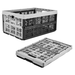 Daiktadėžė, transportavimui Keeeper 10224, 32 l, juoda sp./pilka sp., 48 x 35 x 23 cm