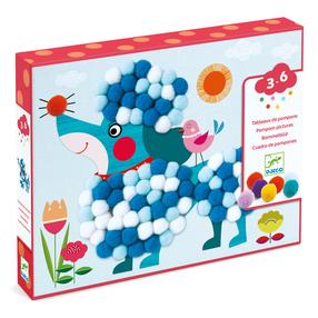 Radošais komplekts Djeco Pompons dog