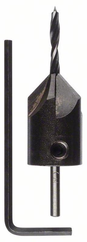 Grąžtas Bosch D3, medienai, tiesus, 3 mm x 6 cm