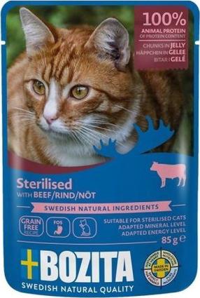 Влажный корм для кошек Bozita Sterilised, говядина, 0.085 кг