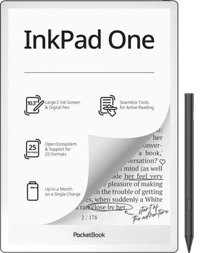 E-grāmatu lasītājs Pocketbook Inkpad One PB1030-8-WW, 32 GB, melna krās., 10.3"