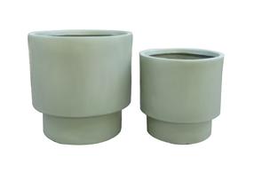 Gėlių vazonas Domoletti LT14766-1S, keramika/molis, Ø 24 cm, žalia sp.