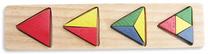 Medinė dėlionė Pareto Centrs Triangles
