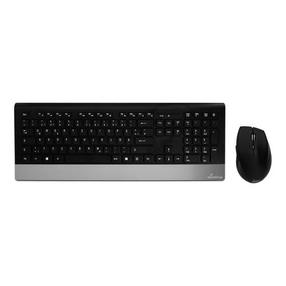 Juhtmevaba klaviatuuri ja hiire komplekt MediaRange Highline Series, EN, hõbe v./must v.