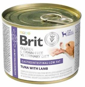 Влажный корм для собак Brit GF Veterinary Diet Gastrointestinal Low Fat, баранина/тунец, 0.2 кг