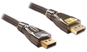 Провод Delock Displayport 1.2 to Displayport 1.2 Displayport 1.2 male, Displayport 1.2 male, 2 м, черный цв.