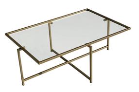 Kavos staliukas Kalune Design Sun S410, aukso sp., 94 cm x 64 cm x 35 cm