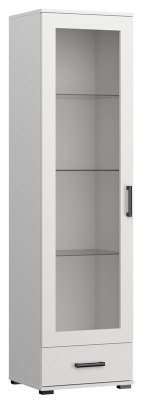 Vitrina ADRK Frazio, balta sp., 40 cm x 50 cm x 186 cm