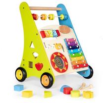 Vaikiškas stumdukas - vaikštynė EcoToys, įvairių spalvų