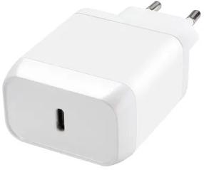Telefoni laadija Vivanco USB-C + USB-C cable, USB-C, valge v., 45 W