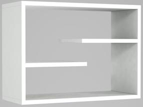 Sieninė lentyna Kalune Design Tino 804TRH1605, balta sp., 44 cm x 60 cm x 19.5 cm