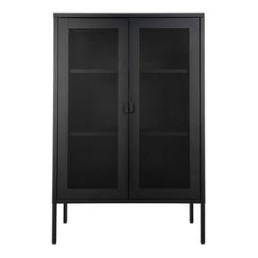 Vitrina House Nordic Melbourne, juoda sp., 40 cm x 80 cm x 120 cm
