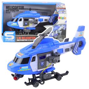  Игрушечный вертолет Lean Toys Multifunction, 1:16, синий цв.