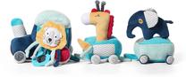 Lavinimo žaislas BabyOno Safari Train, 18 cm, įvairių spalvų