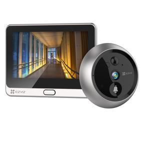 Vaizdo telefonspynė Ezviz Peephole Doorbell DP2C 2MP, sidabro sp./juoda sp.