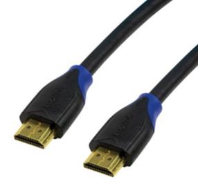 Laidas Logilink HDMI / HDMI HDMI A male, HDMI A male, 2 m, juoda sp.